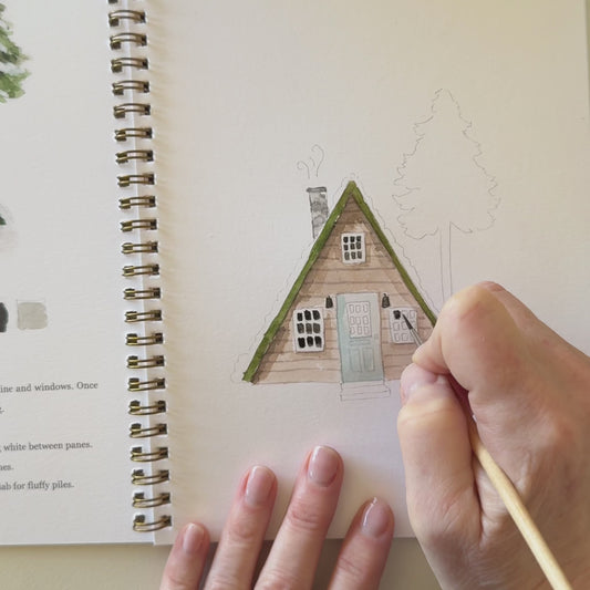 winter watercolor workbook