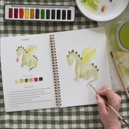 fairytale watercolor workbook