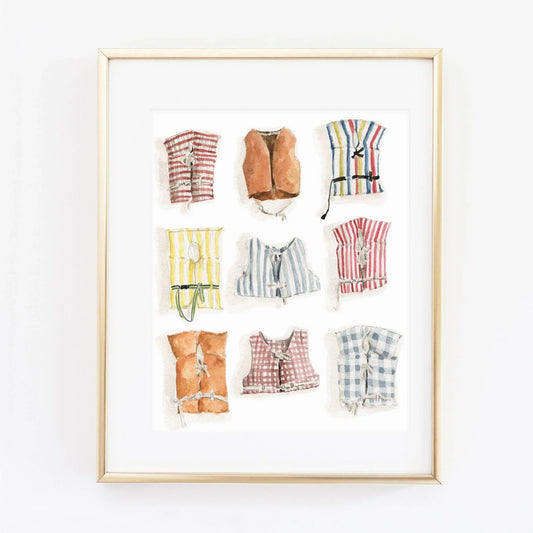 boat coats art print - emily lex studio