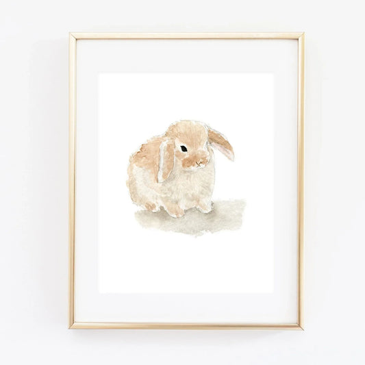bunny art print - emily lex studio