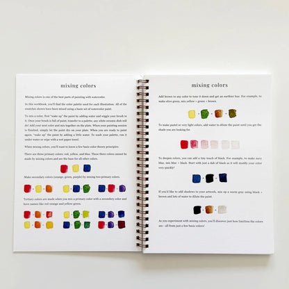 fruit watercolor workbook