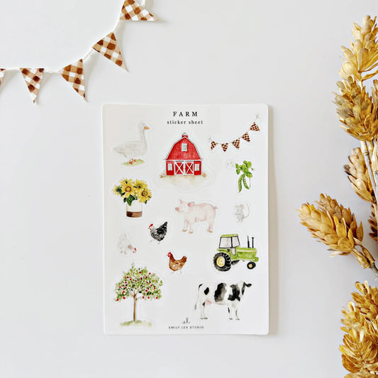 farm sticker sheets
