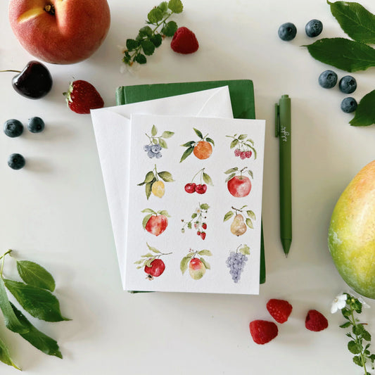 fruit notecard