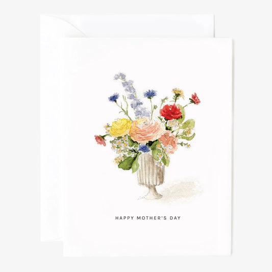 mother's day bouquet greeting card