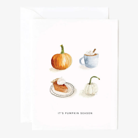 pumpkin season greeting card