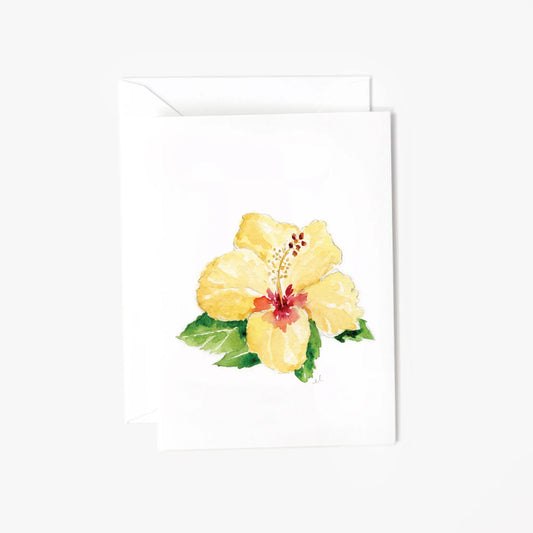 hibiscus tropical mini enclosure notecard