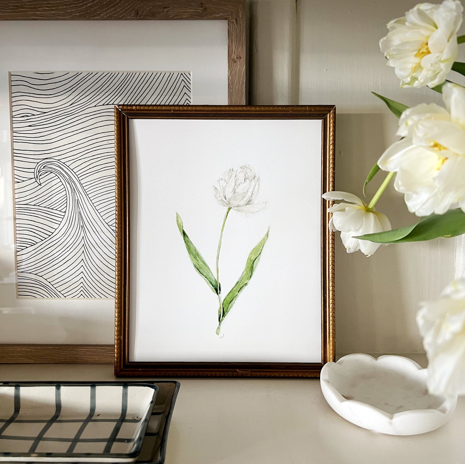 tulip art print - emily lex studio