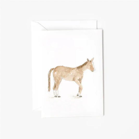 horse mini enclosure notecard