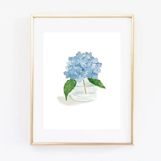 hydrangea art print - emily lex studio