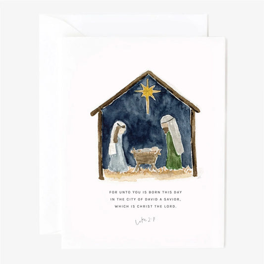 nativity notecard