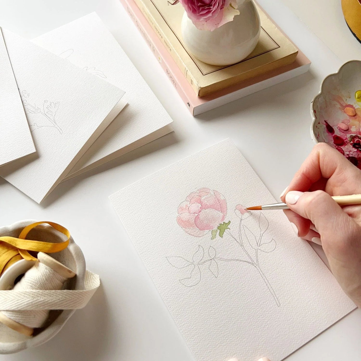 paintable notecards - emily lex studio