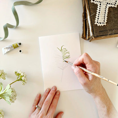 he is risen paintable watercolor notecard set