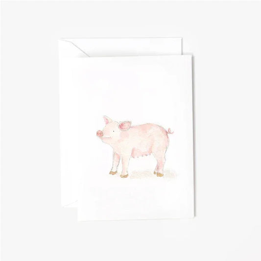 pig mini enclosure notecard
