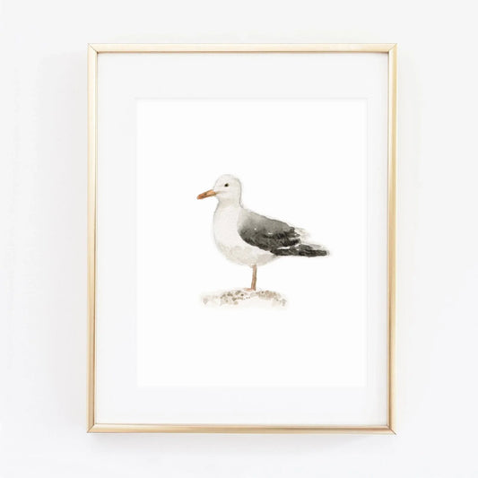 seagull art print - emily lex studio
