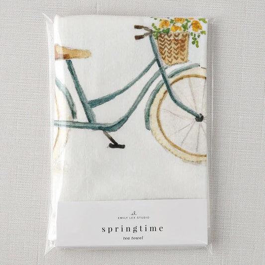 springtime tea towel - emily lex studio