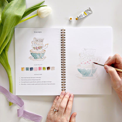 spring watercolor workbook