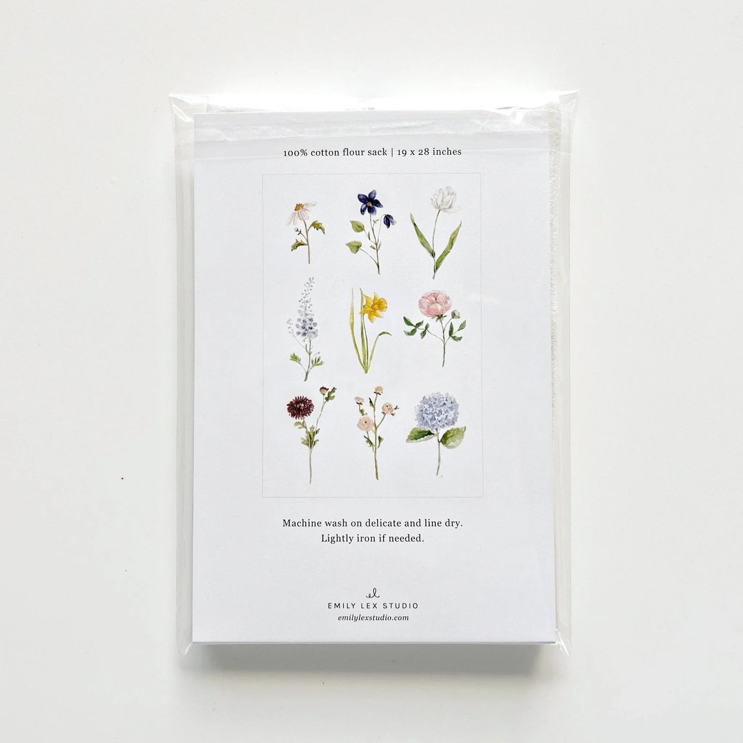 garden flowers tea towel - emily lex studio