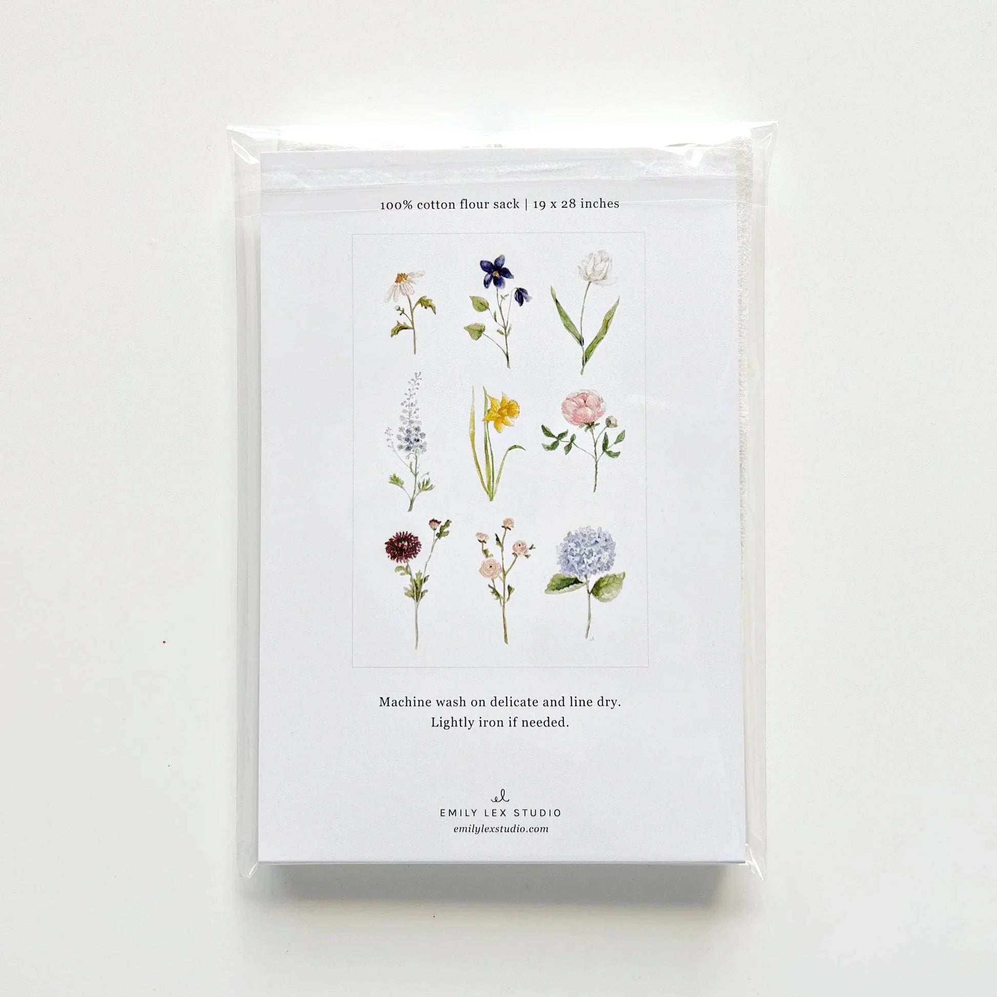 garden flowers tea towel - emily lex studio