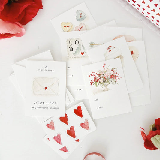 mini valentines assorted set